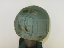 6 South African Special Forces Helmet  Right Rear Green Cover.JPG